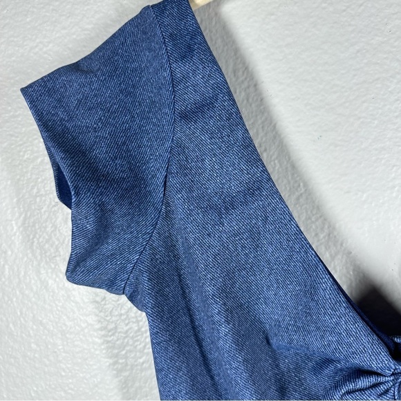 Dbrie Lola‎ One Piece Swimsuit Women's Medium Blue Jean Wash Vacation Beach - Picture 3 of 7